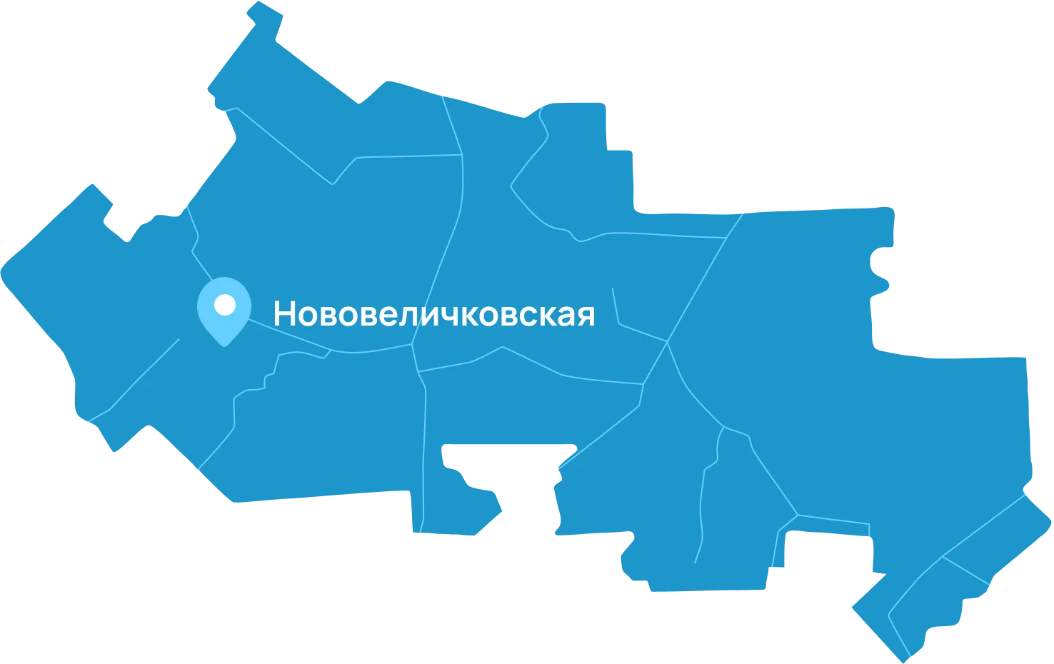 Карта: источник воды «Кристалица» в станице Нововеличковской Динского района